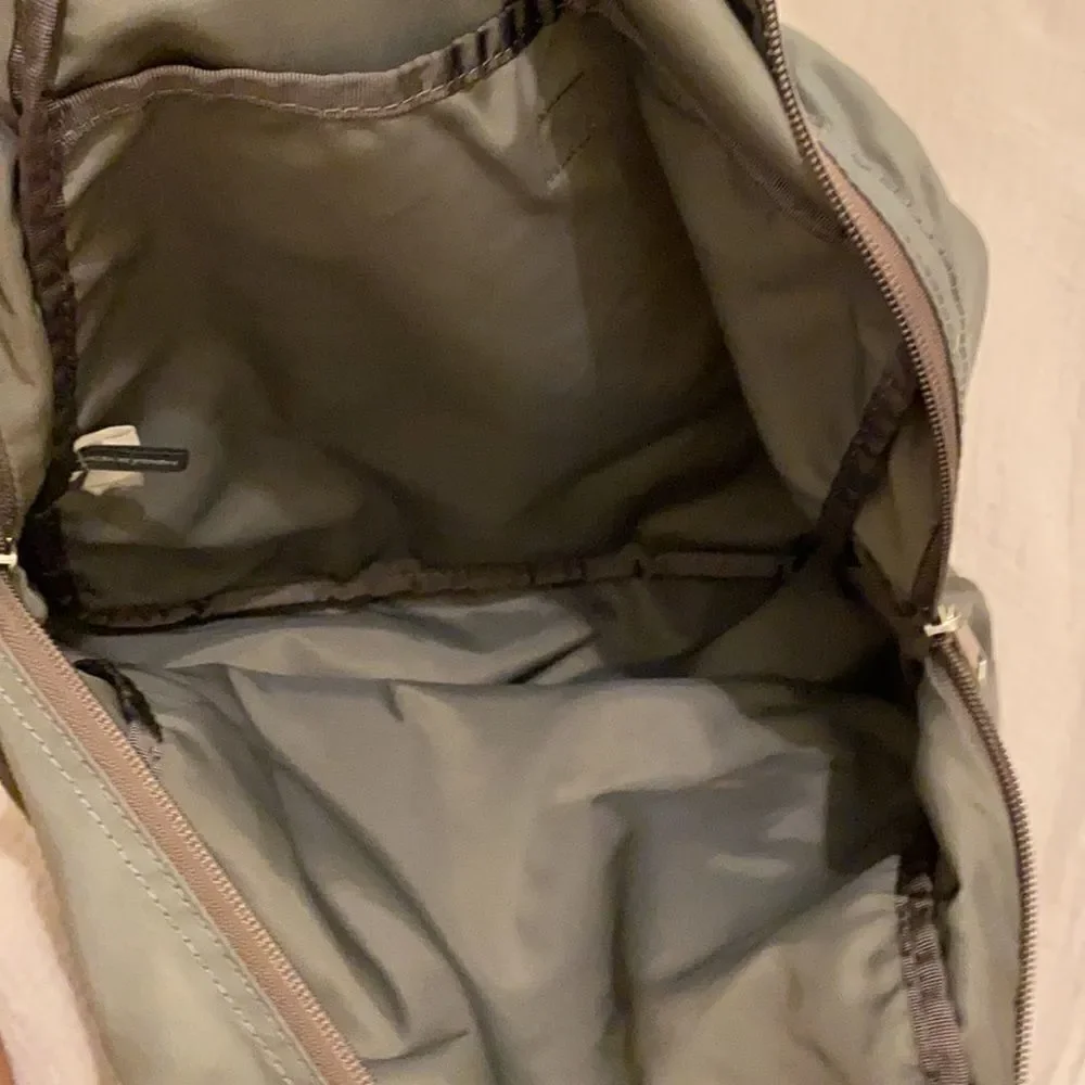 Marc Jacobs nylon gray backpack.